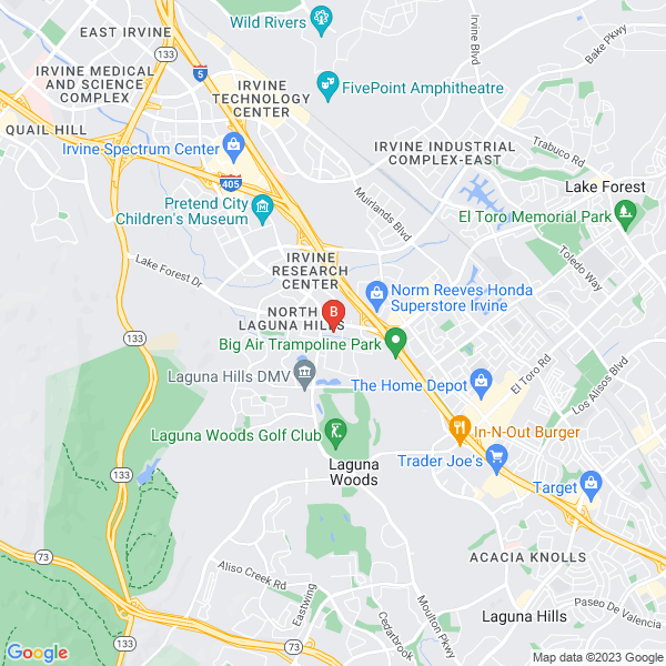 Devina Home location map: 23015 Del Lago Dr #C1, Laguna Hills, CA